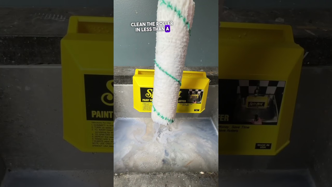 Innovative Paint Roller Cleaner! #cooltools #cleaning #construction #sponsored