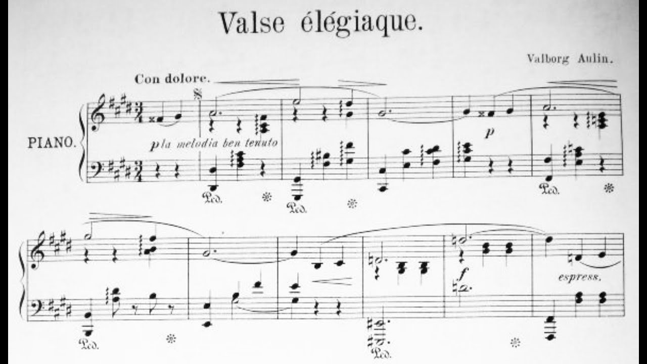 Valborg Aulin - Valse élégiaque