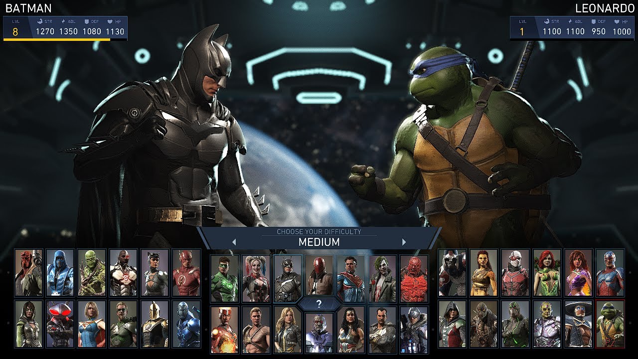 Injustice 2 Batman VS TMNT Leonardo