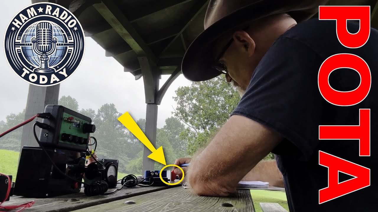 How to setup a rainy QRP CW  ( Morse code only ) Ham Radio POTA Station