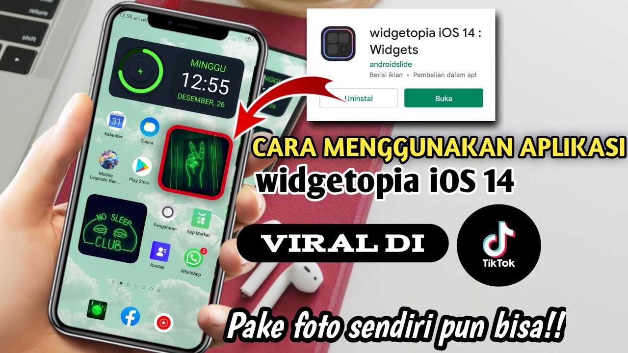 Tutorial Cara Menggunakan Aplikasi Widget ios 14 | Cara Buat Widget Pake Foto Sendiri