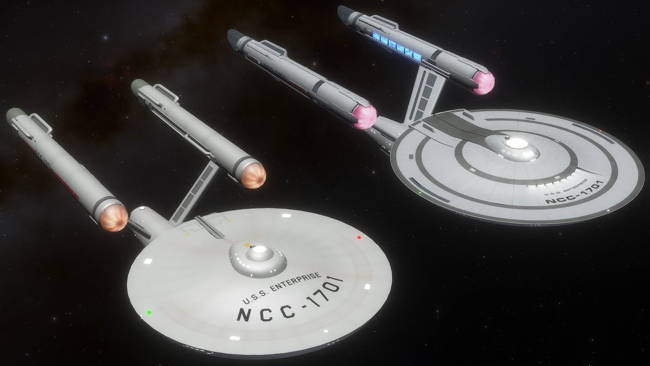 Enterprise SNW v TOS Enterprise Size Comparison