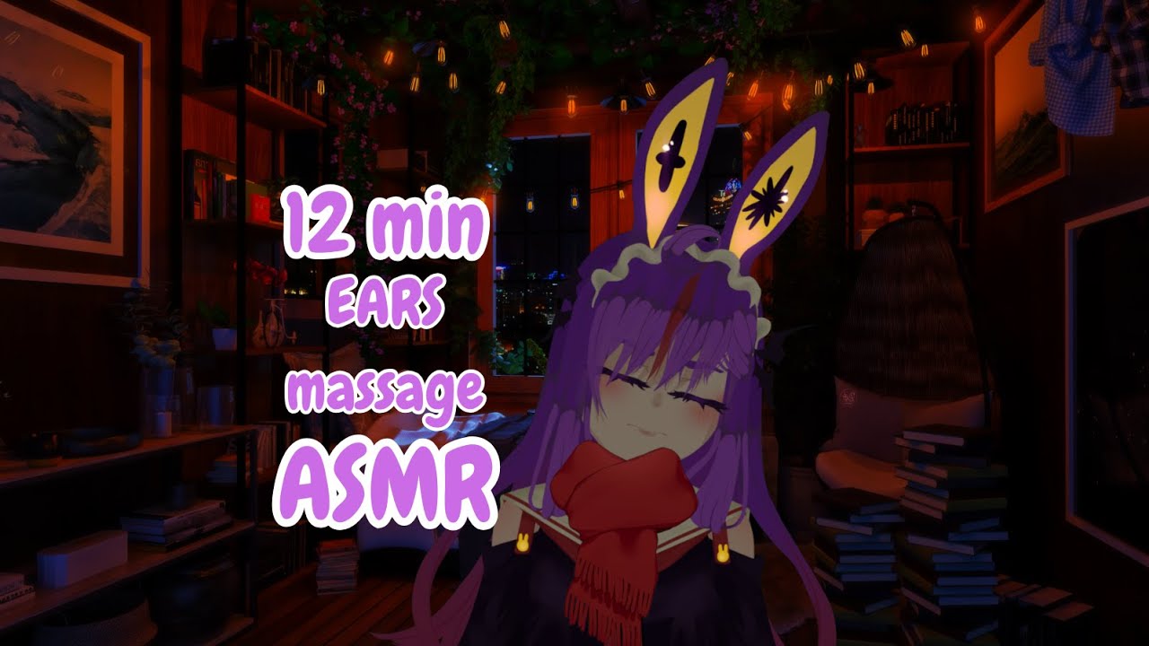 💤 [ASMR] 💤✨💜EARS MASSAGE, no talking,  FirePlace 🛏️✨