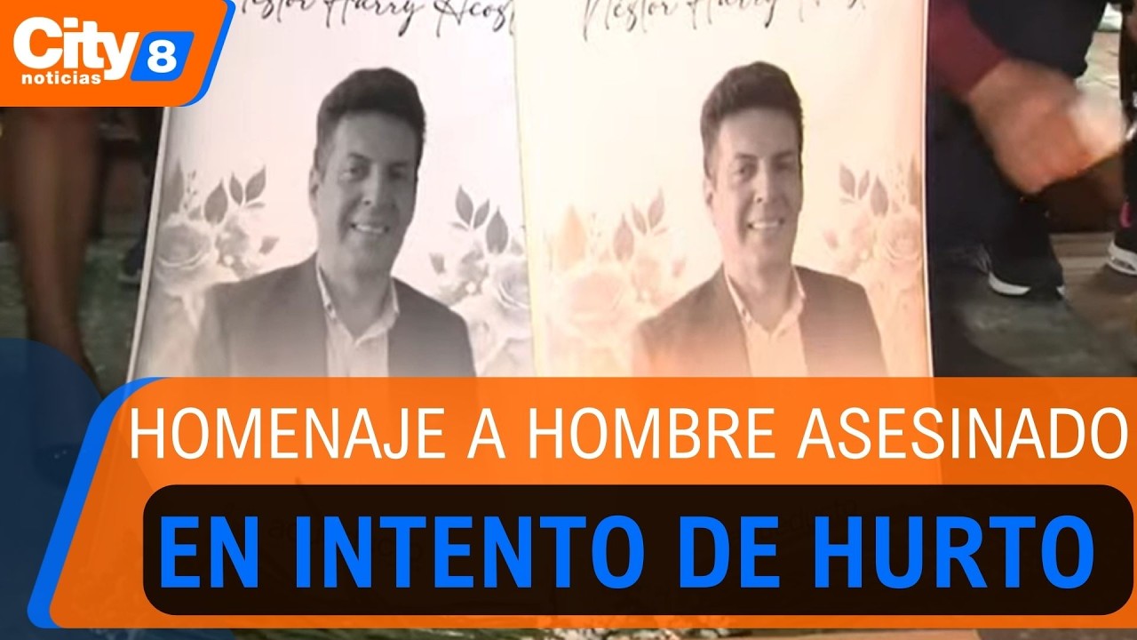 Homenaje a funcionario del Acueducto asesinado en un intento de hurto en Salitre Occidental | CityTv