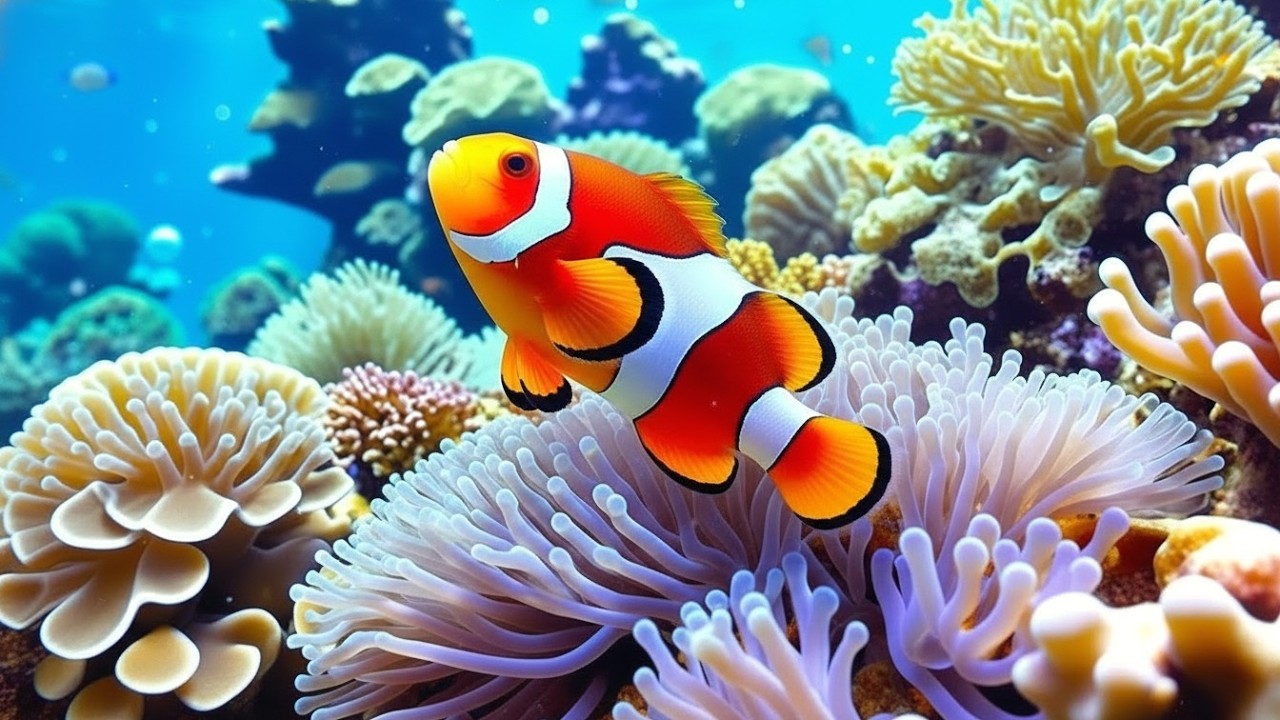 The Best 4K Aquarium - Dive Into The Mesmerizing Underwater Realm, Sea Jellyfish, Coral Reefs .