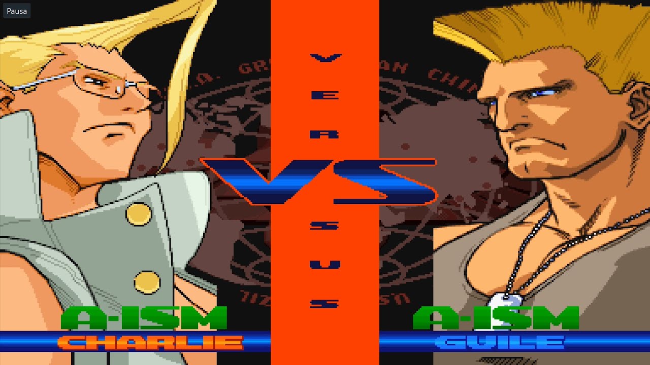 Charlie Nash vs Guile - Hardest IA - Street Fighter Alpha 3 MAX
