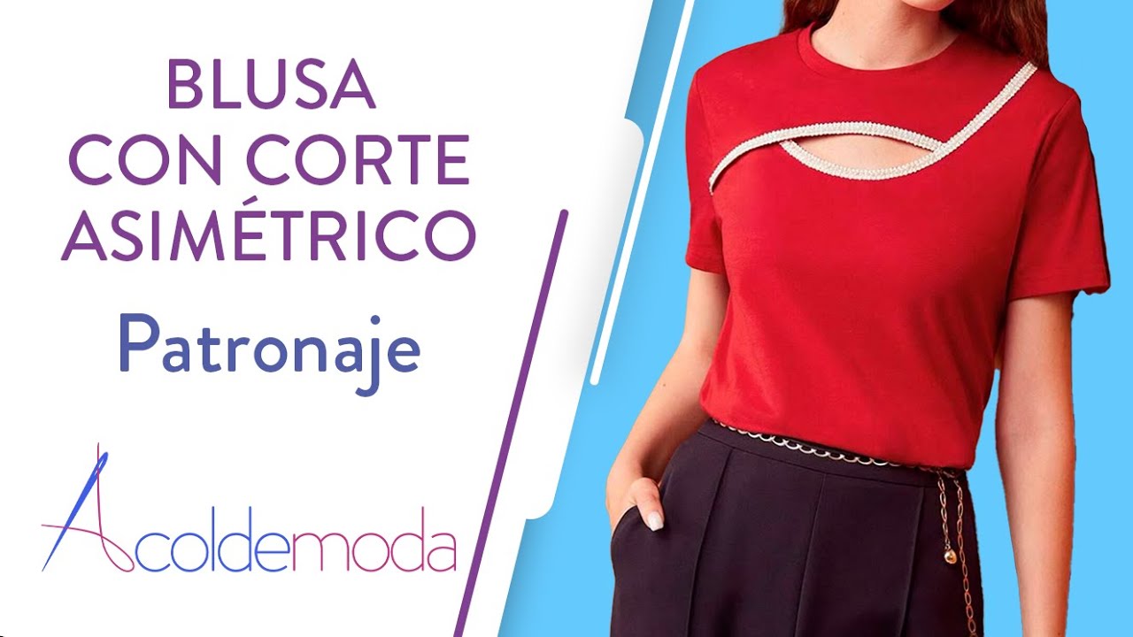 Clase 10: Blusa Corte Asimétrico | Patronaje | Curso Patronaje de Blusas Licradas