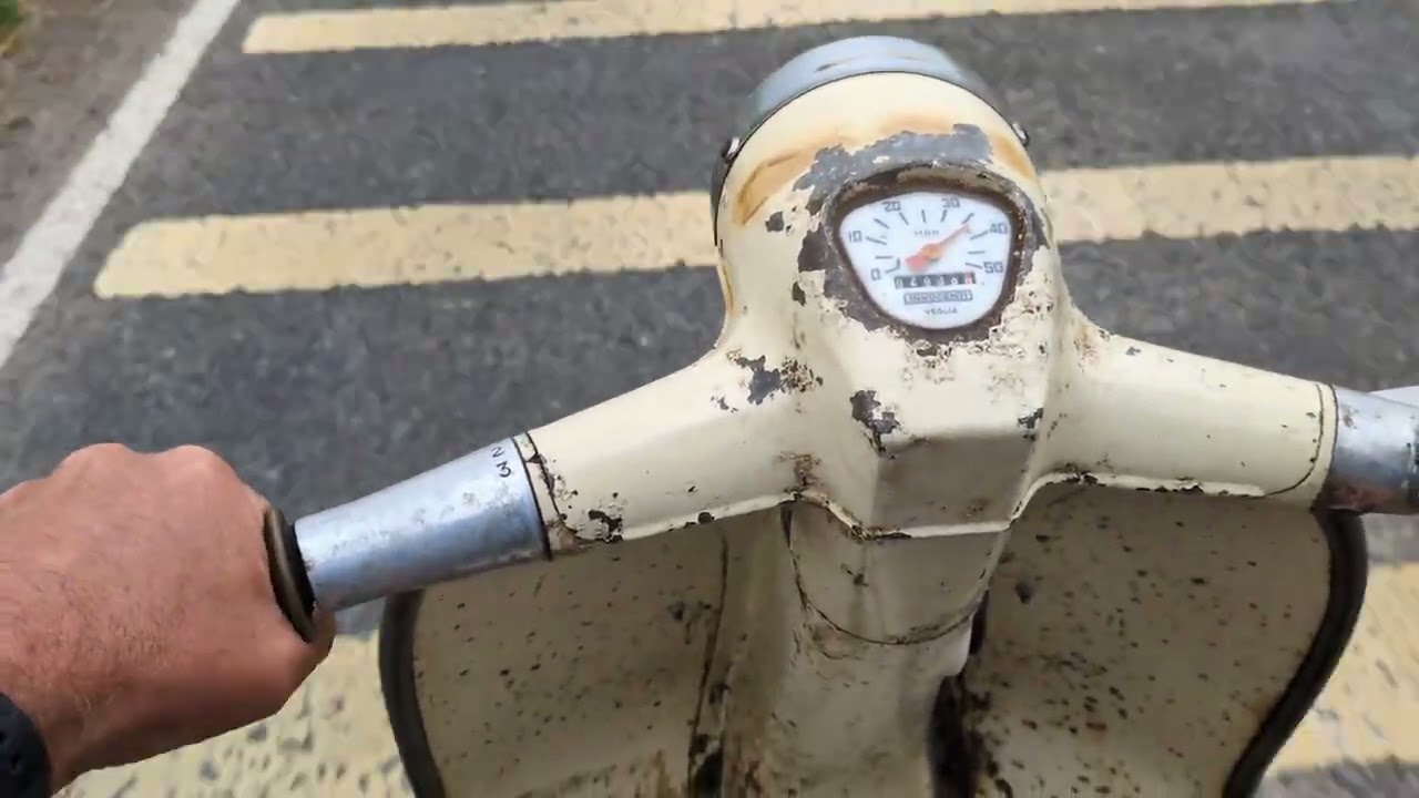 1964 Lambretta Cento top speed run 47mph