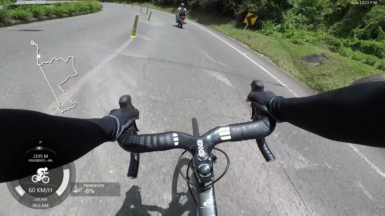 TELEMETRIA BAJANDO LAS PALMAS / MEDELLIN / COLOMBIA GRAVITY BIKE