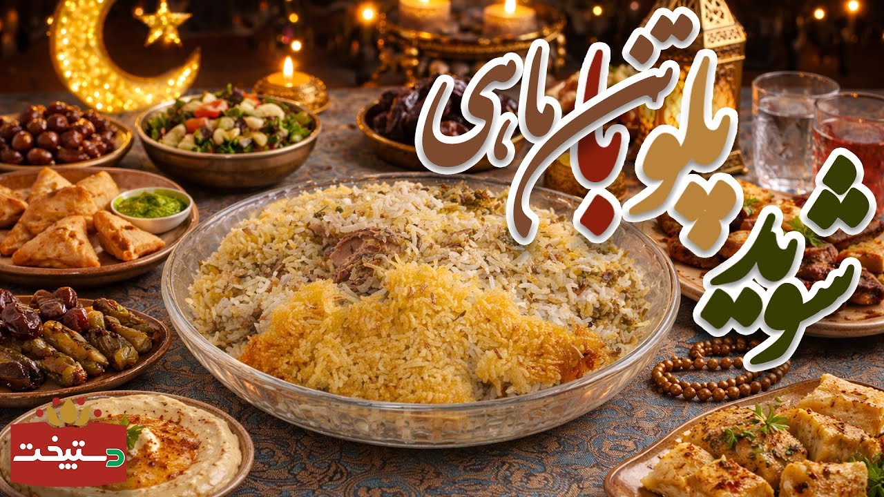 افطار خوشمزه با کمترین مواد! 🌙✨ | شویدپلو با تن ماهی 🍚🐟