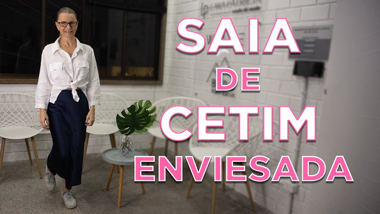 Passo a passo da saia que todo mundo está usando… Saia Enviesada de Cetim!