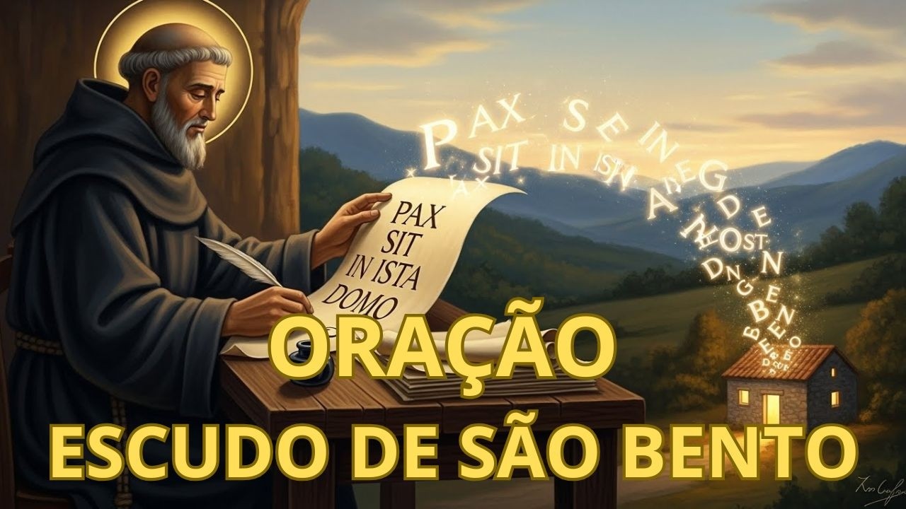 ESCUDO DE SÃO BENTO - PROTEÇÃO CONTRA O MAL