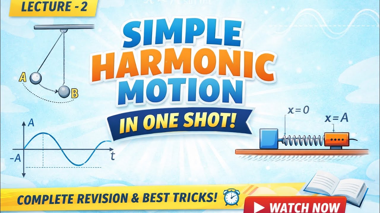 L02:  SHM || DETAILED REVISION #exampreparation #simpleharmonicmotion 