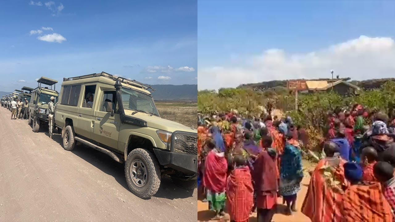 WAMASAI WAKIAMSHA NGORONGORO NA KUFUNGA BARABARA, MAGARI ZAIDI YA 100 YAKWAMA 