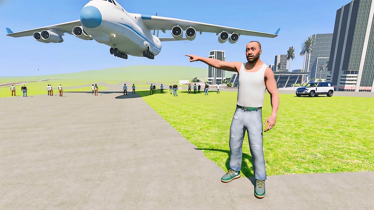 😱Franklin Found Secret Giant Plane in Indian Bike Driving 3D 