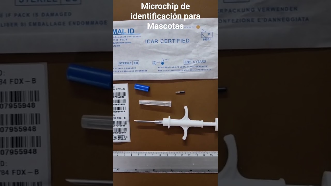 Microchips de identificaci&oacute;n para mascotas ideal para perros y gatos.