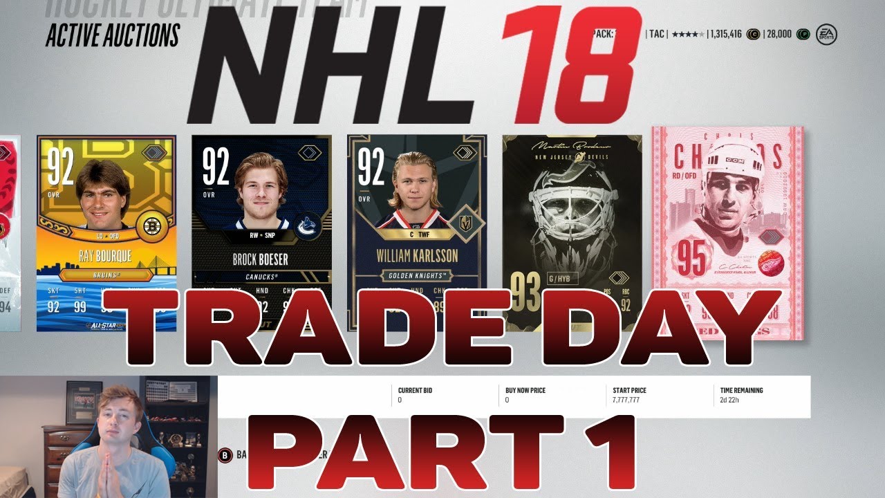 NHL 18 HUT - RUBY CARDS ONLY TRADE DAY