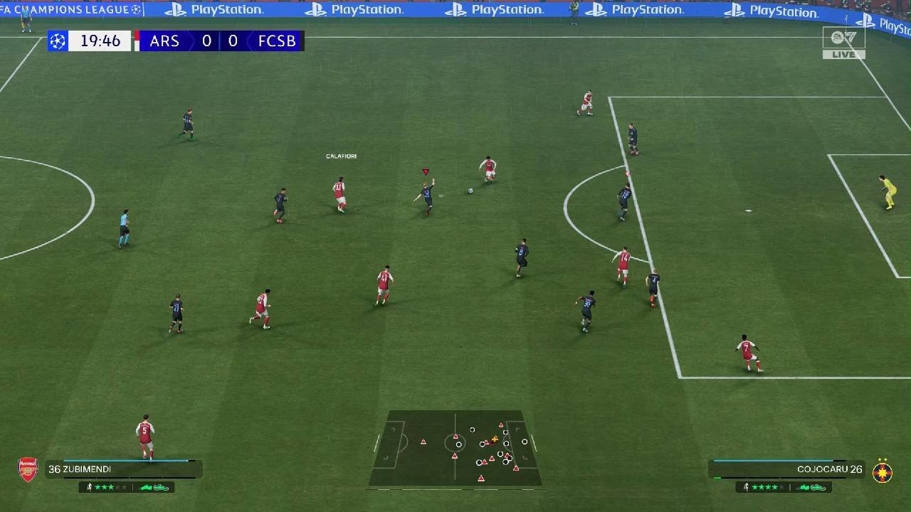 FCSB vs Arsenal in UEFA