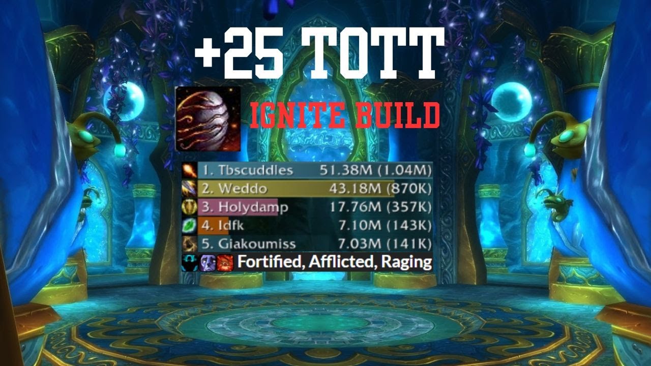 +25 Throne of the Tides | Fire Mage | 300k+ Overall | Ignite | S3 Week 7 | M+