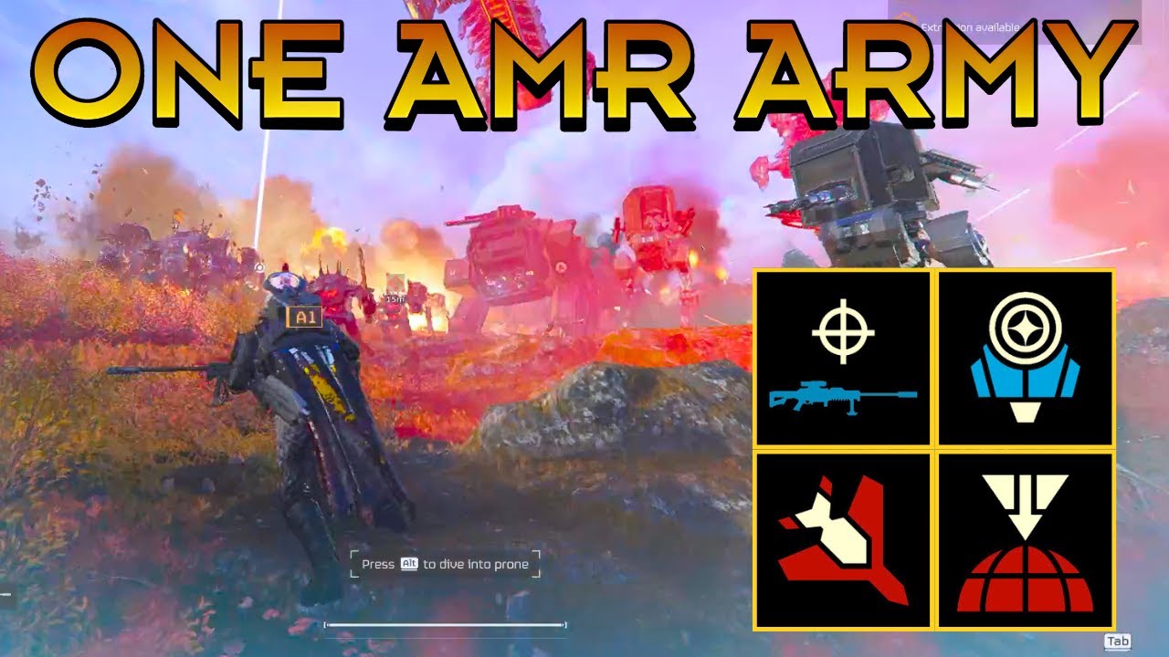 Helldivers 2 - AMR feels like one of THE BEST weapons against bots