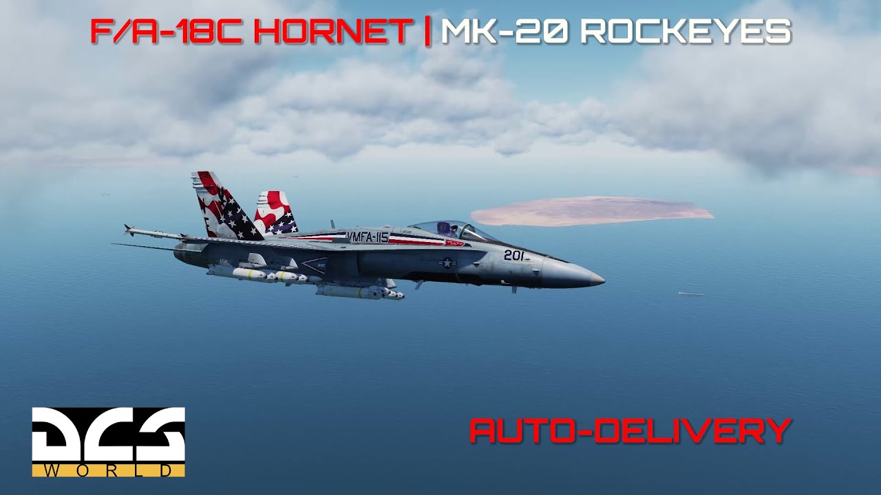 DCS World | F/A-18C Hornet | Mk20 Rockeye Auto Mode Tutorial