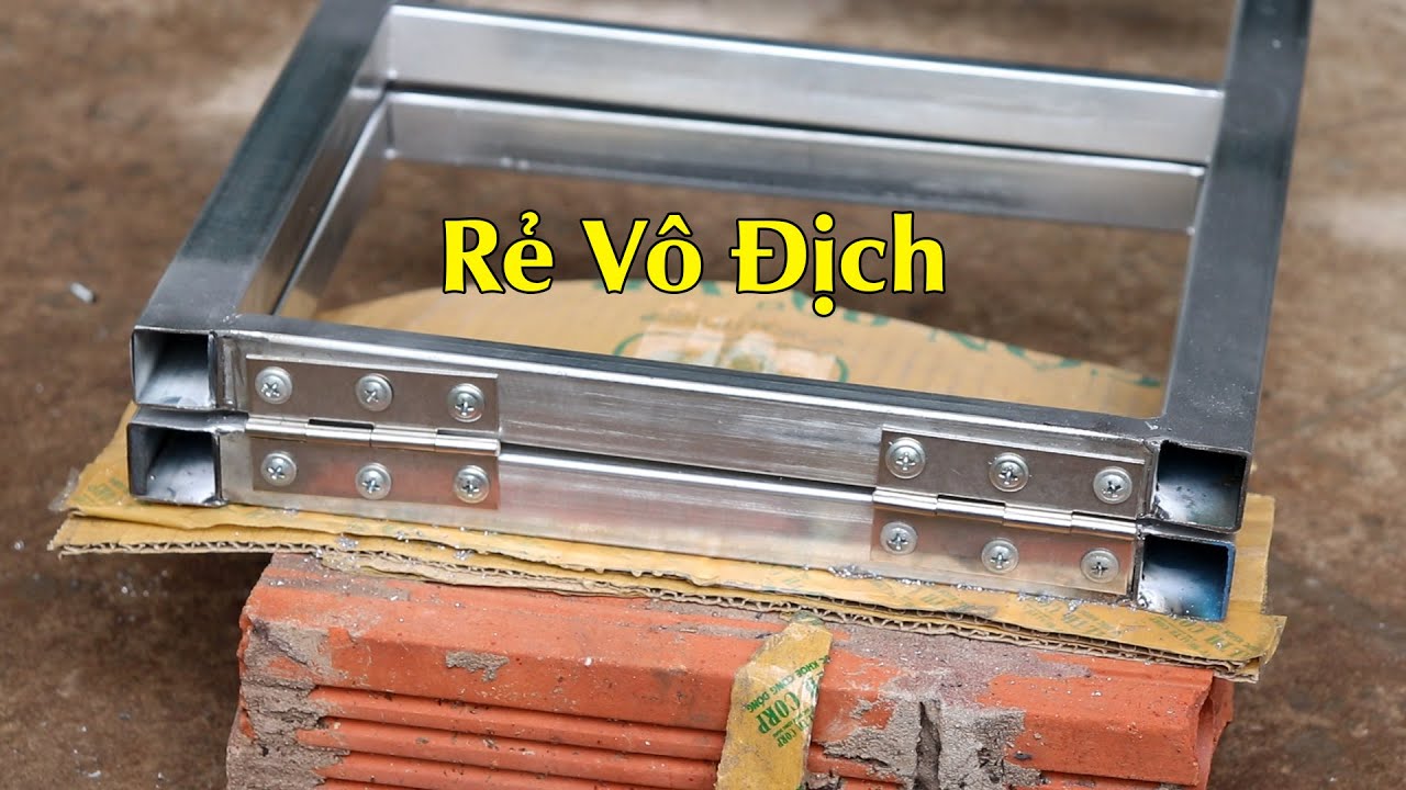 Chi tiết từ số đo cho đến cách làm thang gấp bằng sắt hộp - Thang chữ A