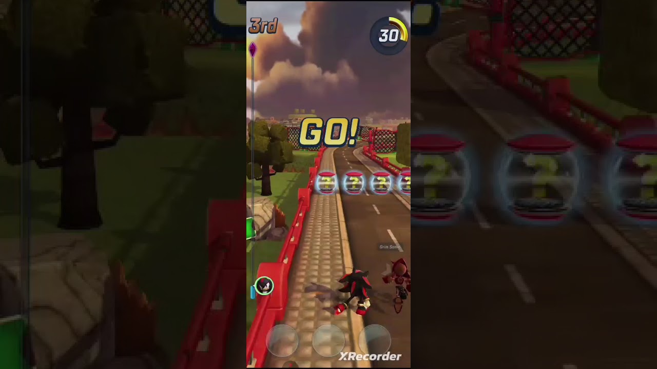 A mini gameplay at Sonic Forces Speed battle.