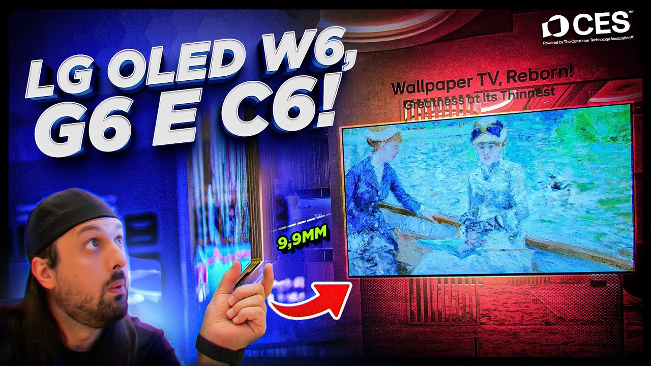 LG OLED: As NOVAS TVs G6, C6 e o retorno da Wallpaper TV super FINA!