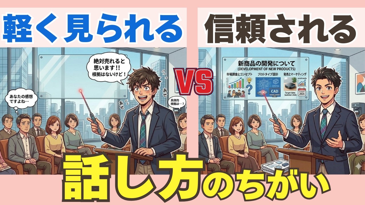 【悲報】どんなに良いアイデアも、伝え方ひとつで「ボツ」になります。プレゼン通過率が劇的に上がる「論理的な伝え方」の極意とは…アナウンサーが解説