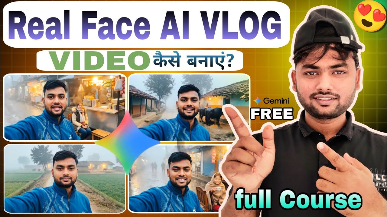 अपना Real Face Ai Vlogs Video कैसे बनाएं Realistic Ai Vlogs Video Tutorial in Hindi 😱 | VEO 3.1