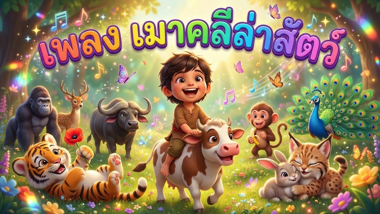 เพลงเมาคลีล่า(รัก)สัตว์ l เพลงเด็กอนุบาลสนุกๆ l เพลงเด็กเต้น 3ช่าสุดมัน
