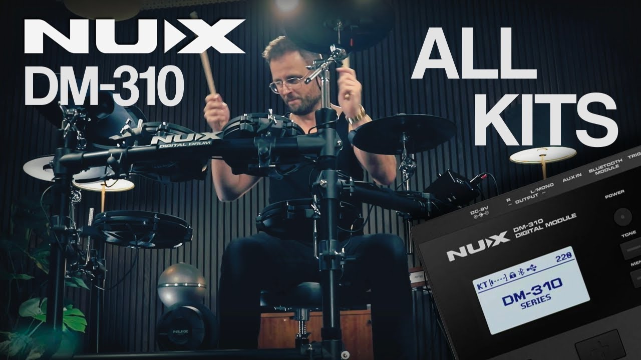 NUX DM-310 e-drums ALL KITS sound demo - binge drumming alert