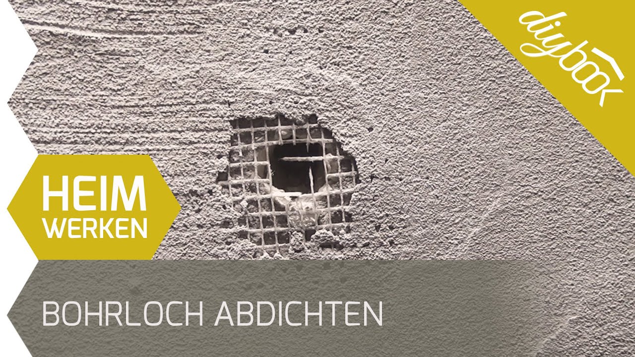 Bohrloch durch die Kellerwand abdichten - Die Bauwerksabdichtung
