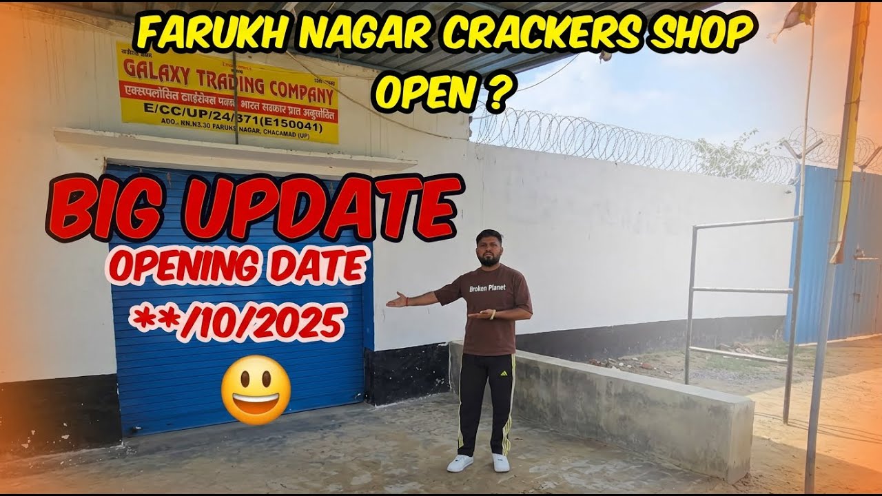Farukh Nagar 2025 Crackers Market Open ?😃| Big Update Opening Date | Crackers shopping 2025