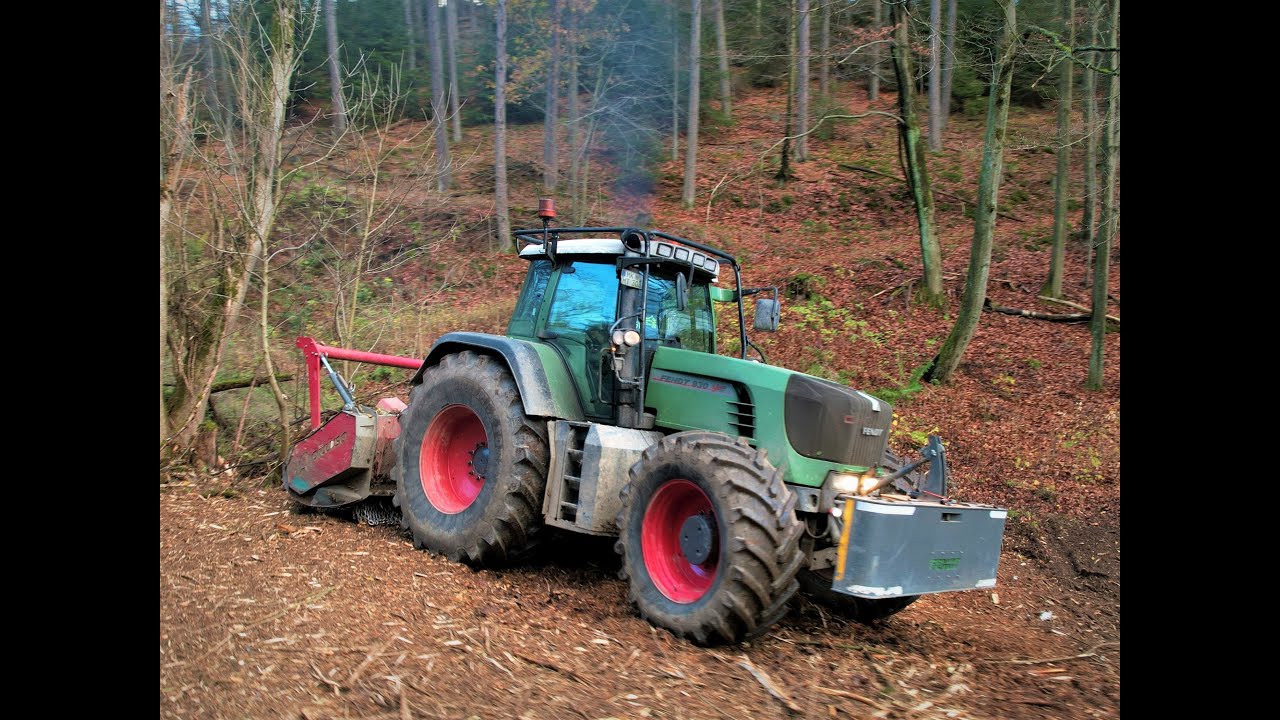 🌲4K| Fendt 930 Vario TMS • Sound pur • Picursa Fighter 2400 • Forstmulchen • forest mulch • Part-1🌲