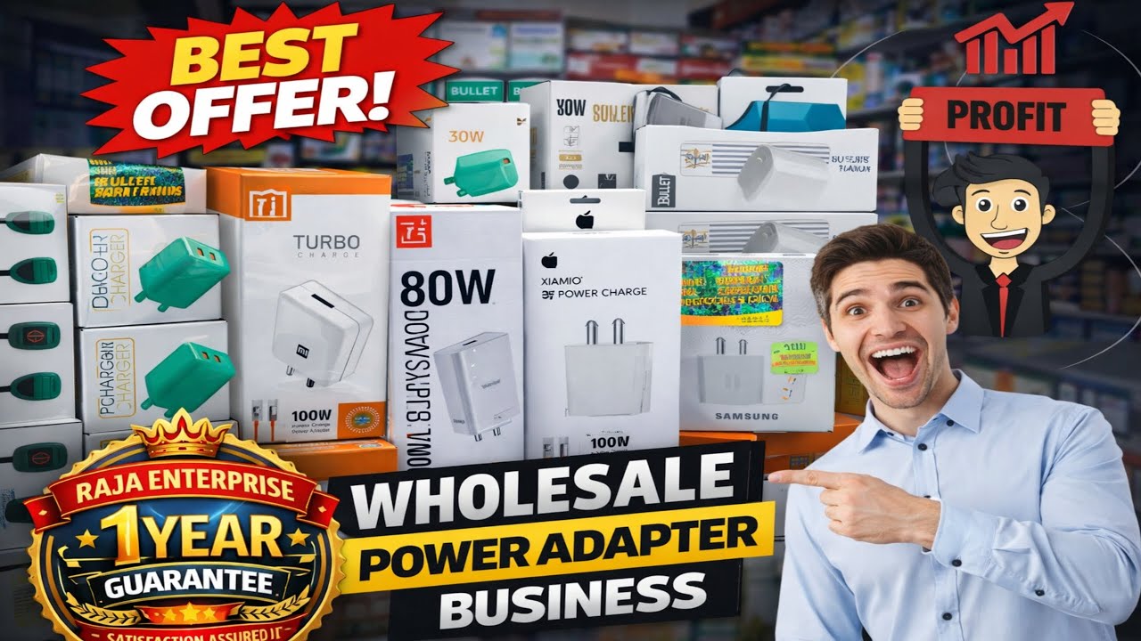 Wholesale Mobile Charger Market 🔥 20W | 25W | 30W | 85W Fast Charging Best PriceBest Wholesale