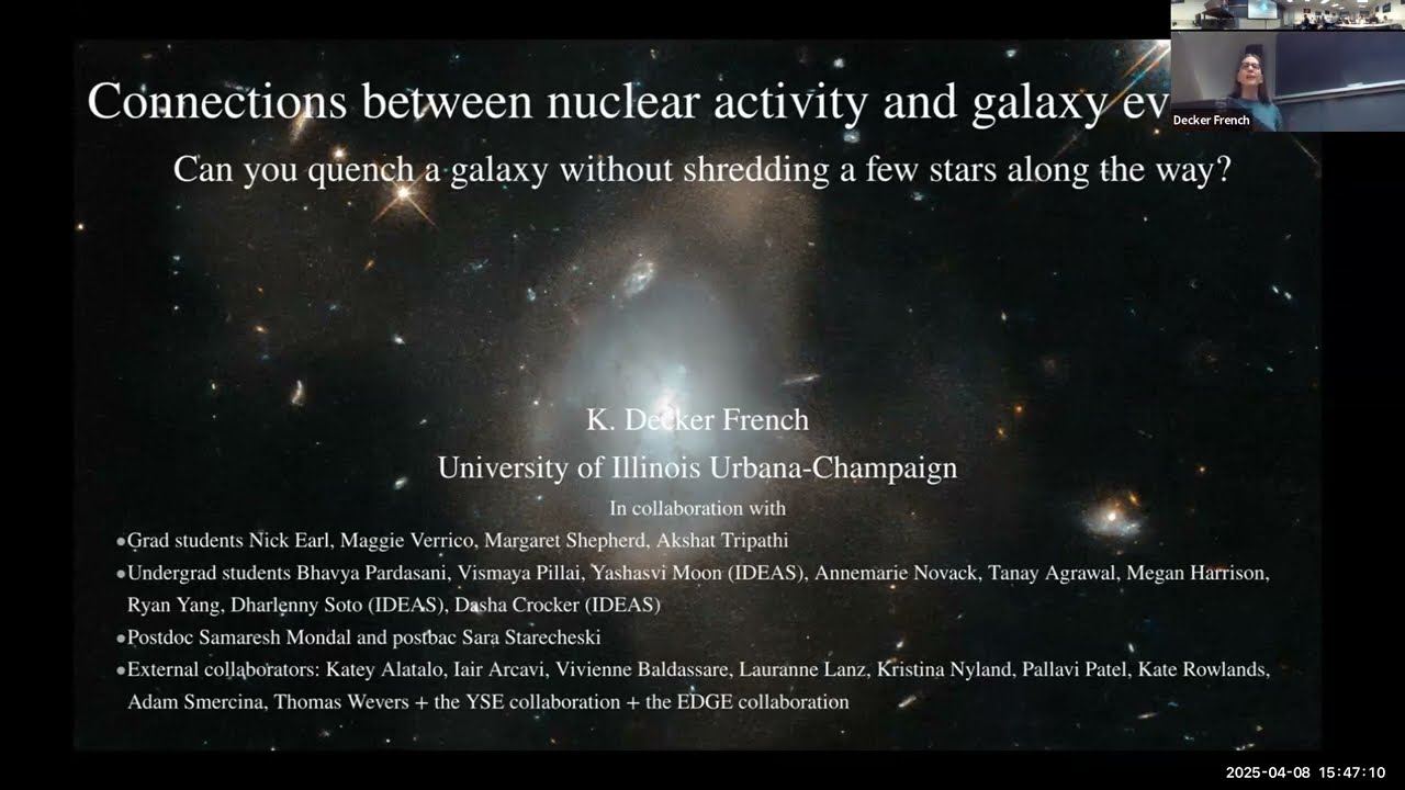 Decker French - Can you quench a galaxy without shredding a few stars along the way?
