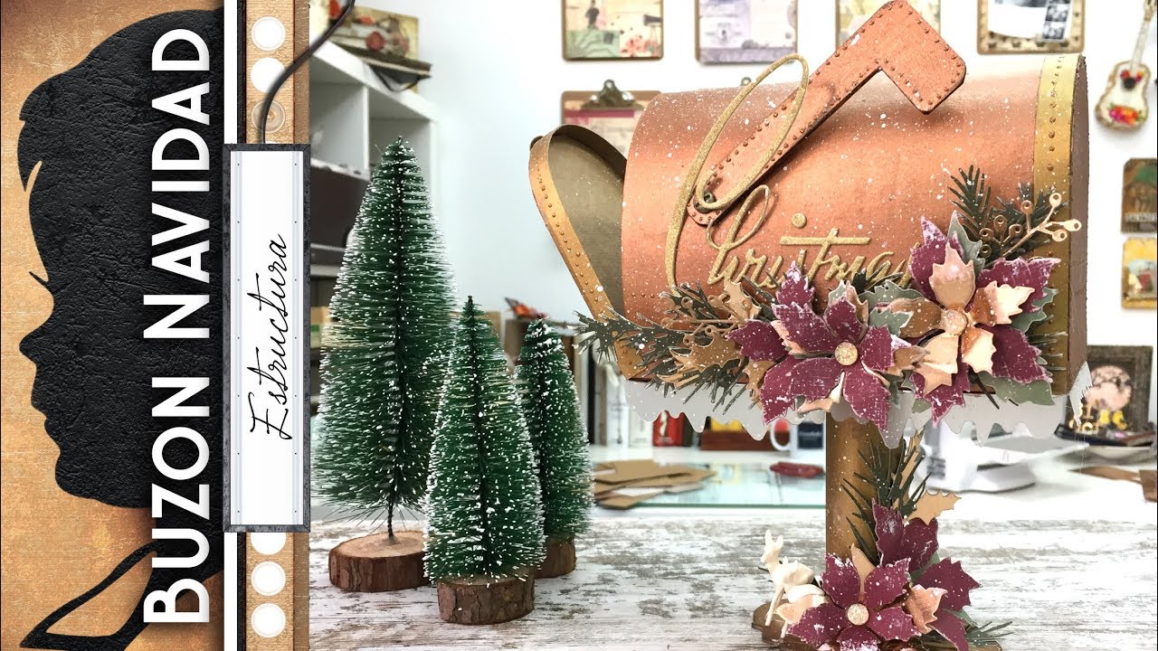 Buzón cartonaje Navidad