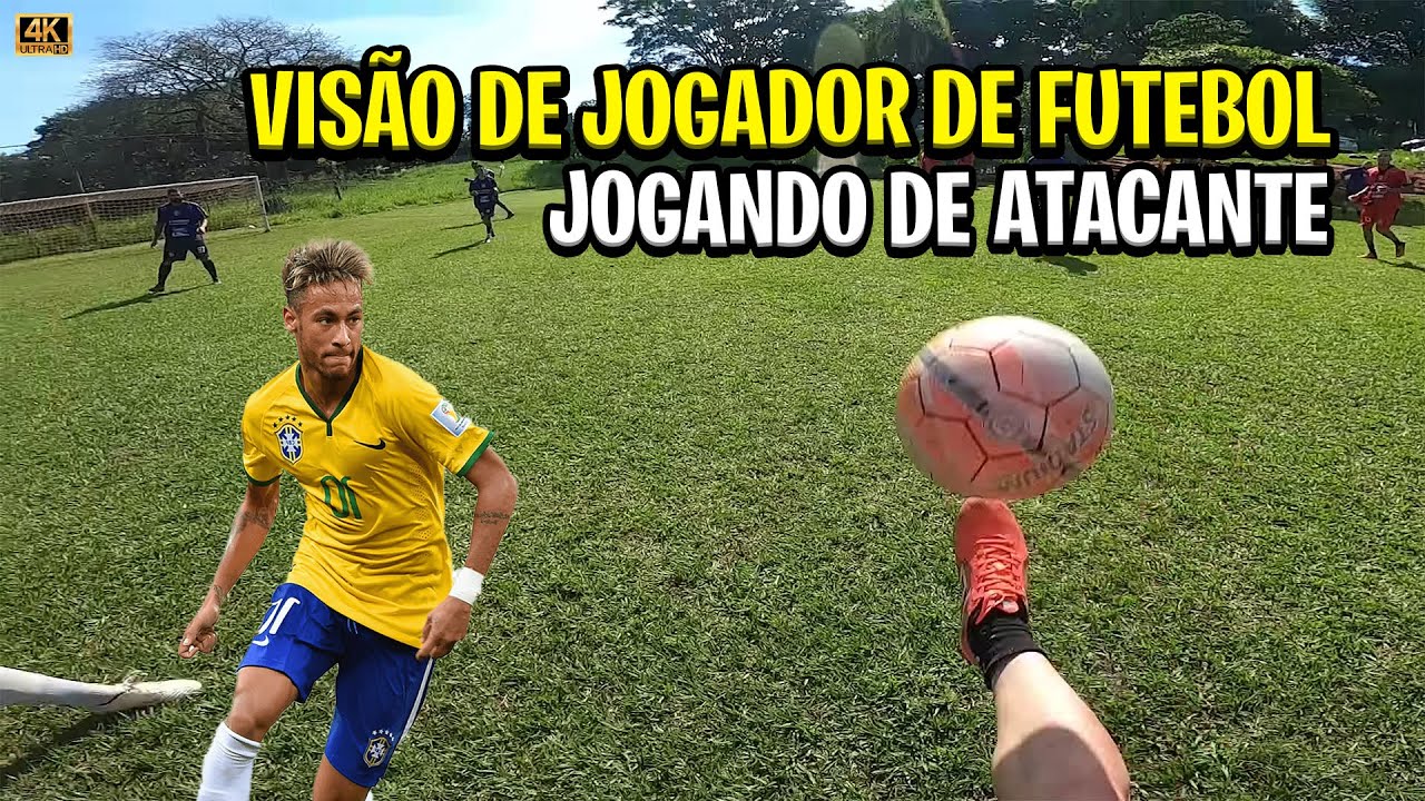 VIS&Atilde;O DE UM JOGADOR DE FUTEBOL, JOGANDO DE ATACANTE IGUAL O NEYMAR