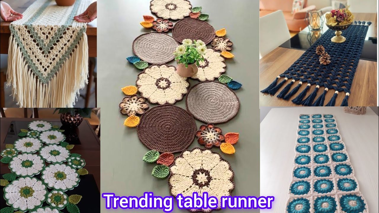 Trendy crochet table runner||Top ranking crochet articles