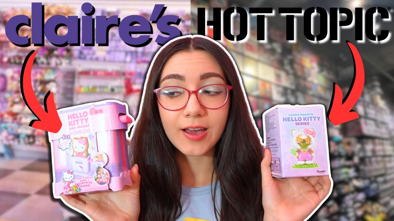 Claire's VS Hot Topic Sanrio blind bags!!