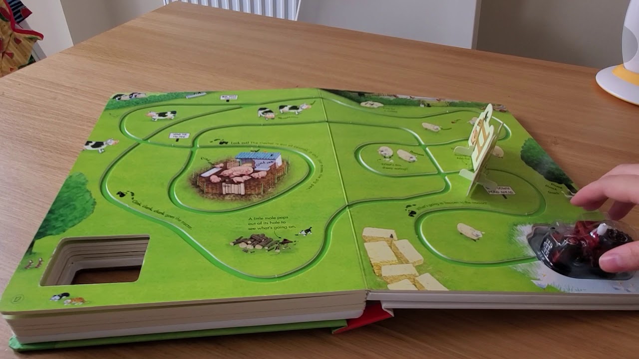 Book Review - Usborne Farmyard Tales, Poppy & Sam's Wind-up Tractor Book
