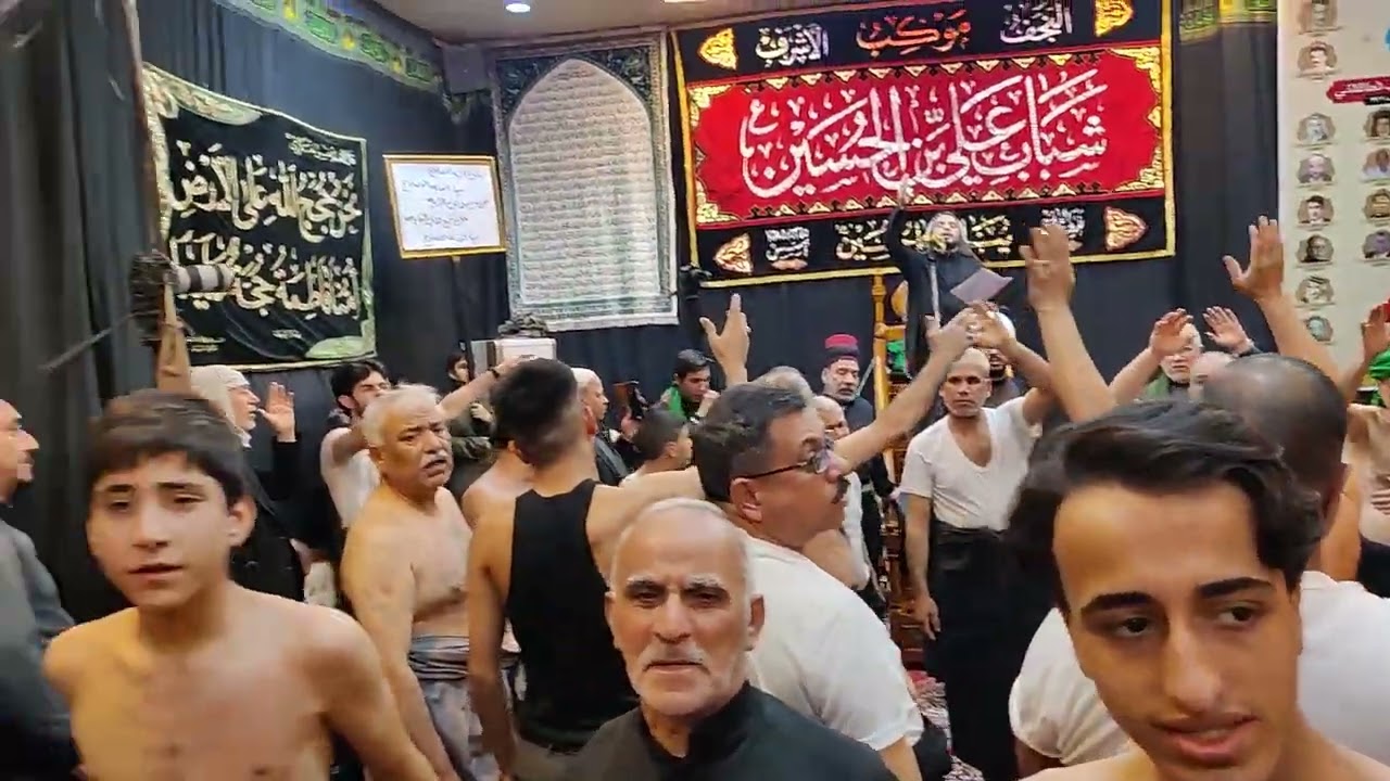 لطم للرادود أمير العارضي موكب شباب علي بن الحسين ع استشهاد الامام علي  الهادي ع 3 رجب 1447 هجريه 