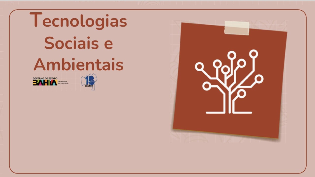 AULA DE TECNOLOGIAS SOCIAIS E AMBIENTAIS 13/03/2026 3ª SÉRIE VESPERTINO
