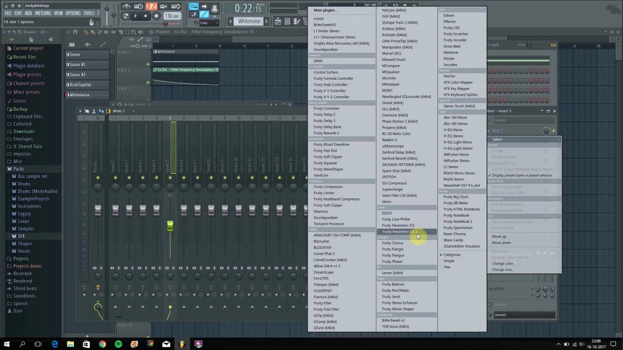 How to make whitenoise uplifters/downlifters with 3xOsc and FL Studio
