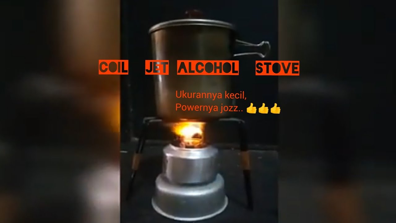 coil jet alcohol stove kompor portable ultralight