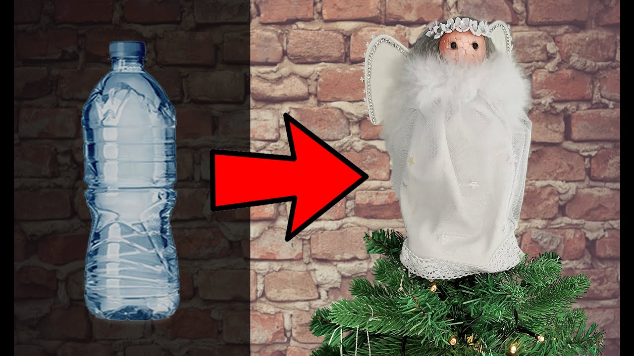 Recycling crafts - Turn Plastic Bottle into an Angel Ornament