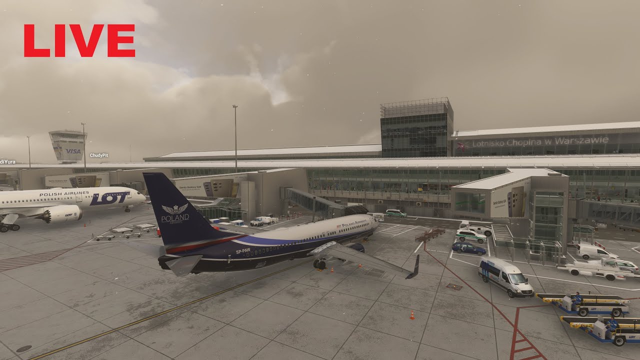 BeyondATC  B737 4K LIVE / EPWA Warszawa - EGGW Luton