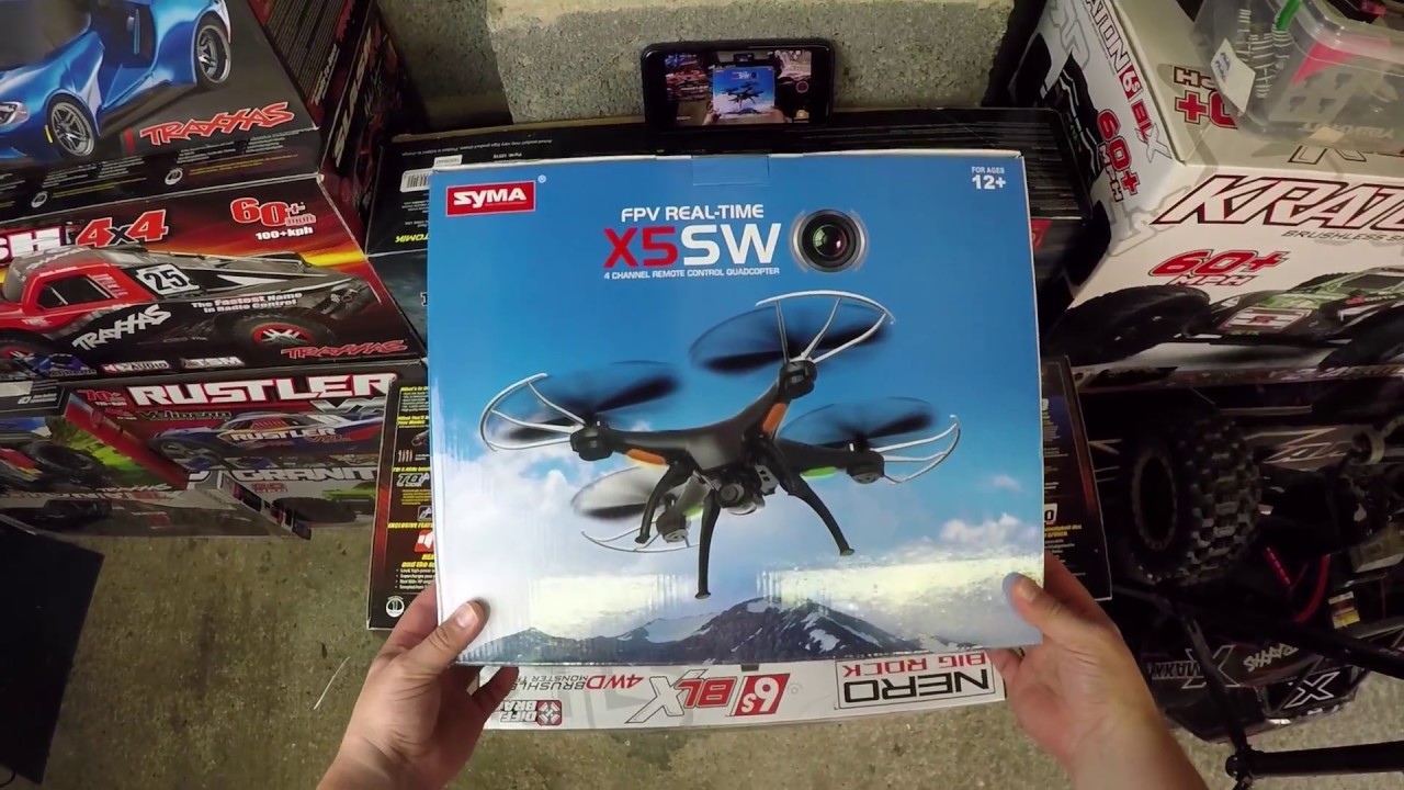 Syma X5SW Quadcopter Unboxing & Flight