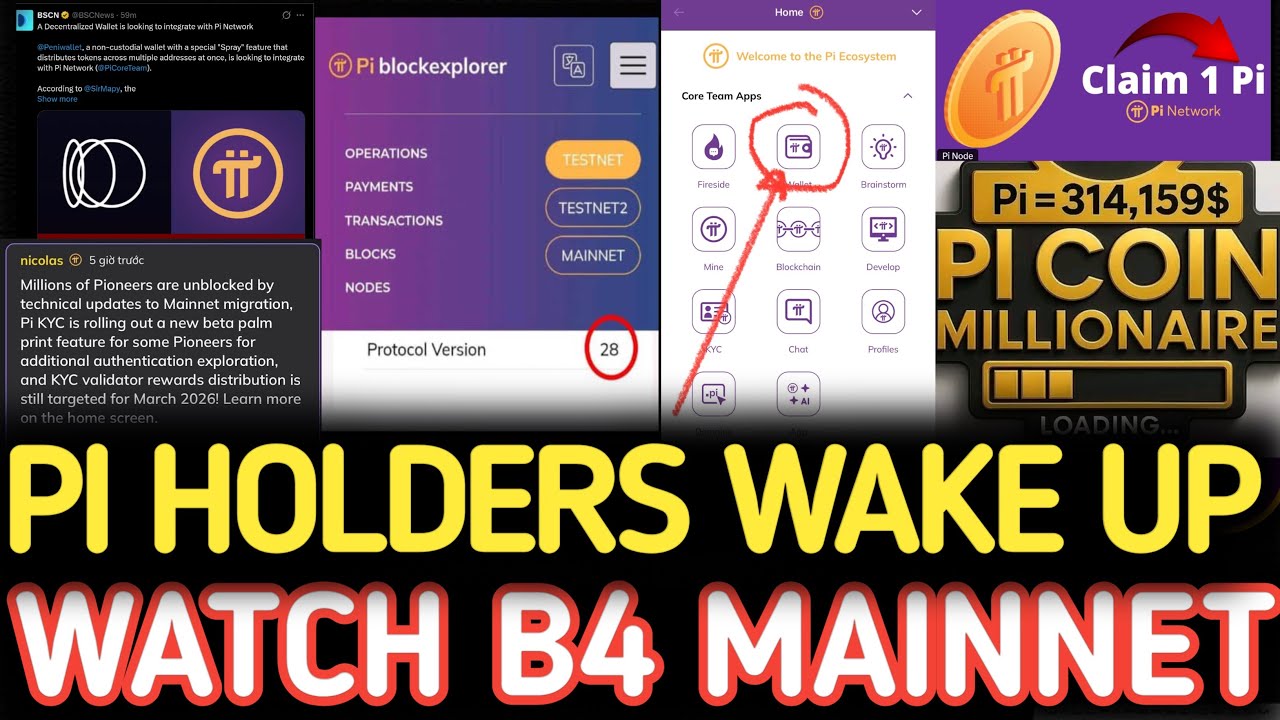 ГРАНДИОЗНОЕ обновление Pi Network: интеграция Peniwallet, тестнет v28 и возврат украденных Pi!